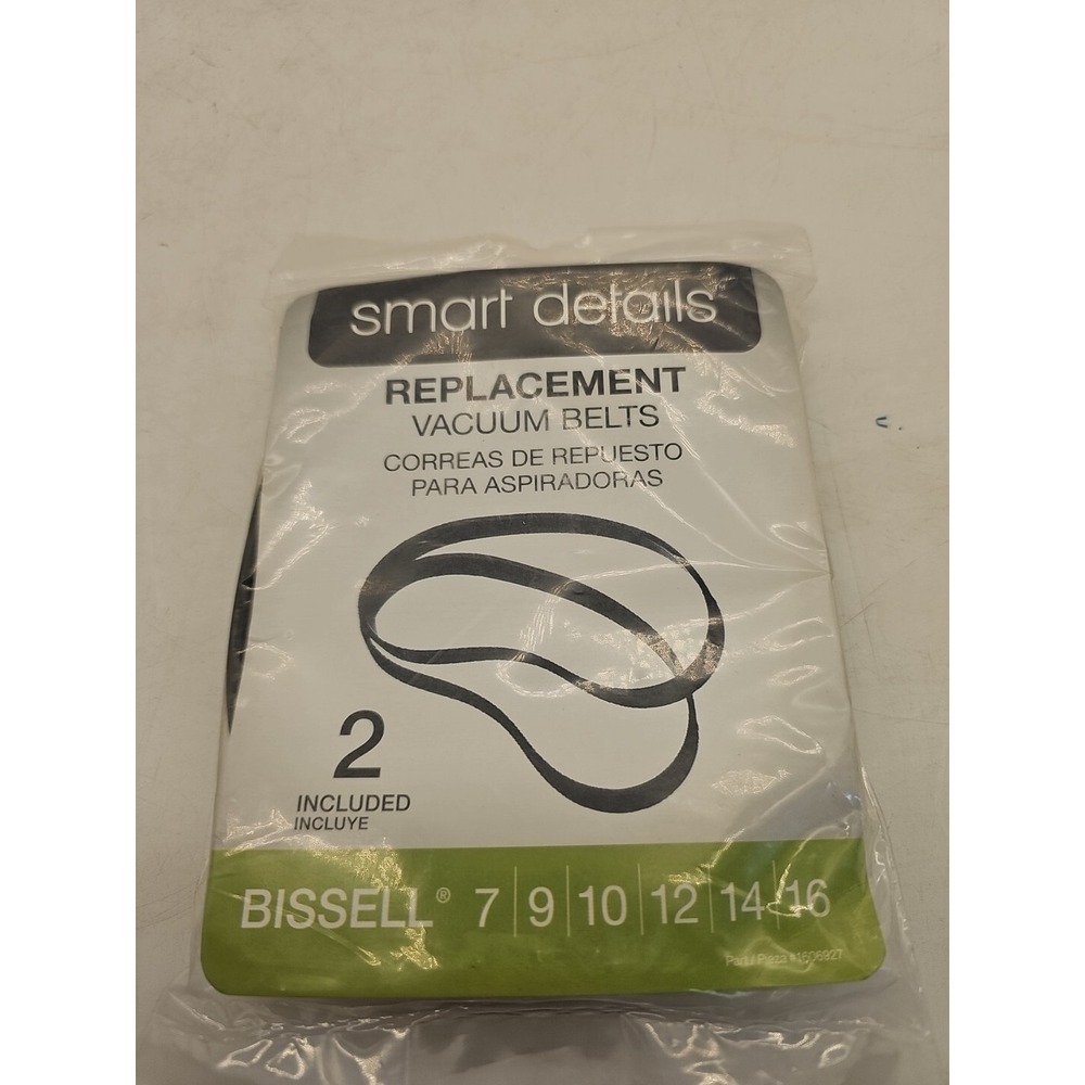Bissell Vacuum Belts, Style 7 9 10 12 14 16 2-Pk 1706